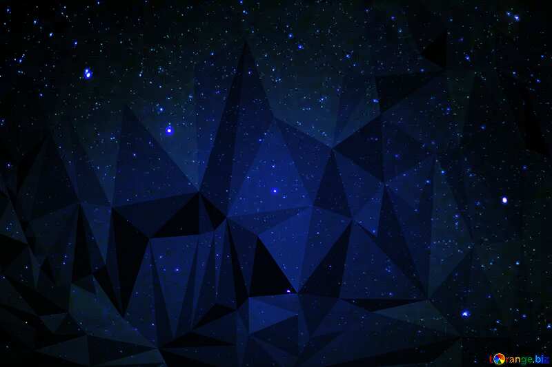 Stars  sky polygonal background №44731