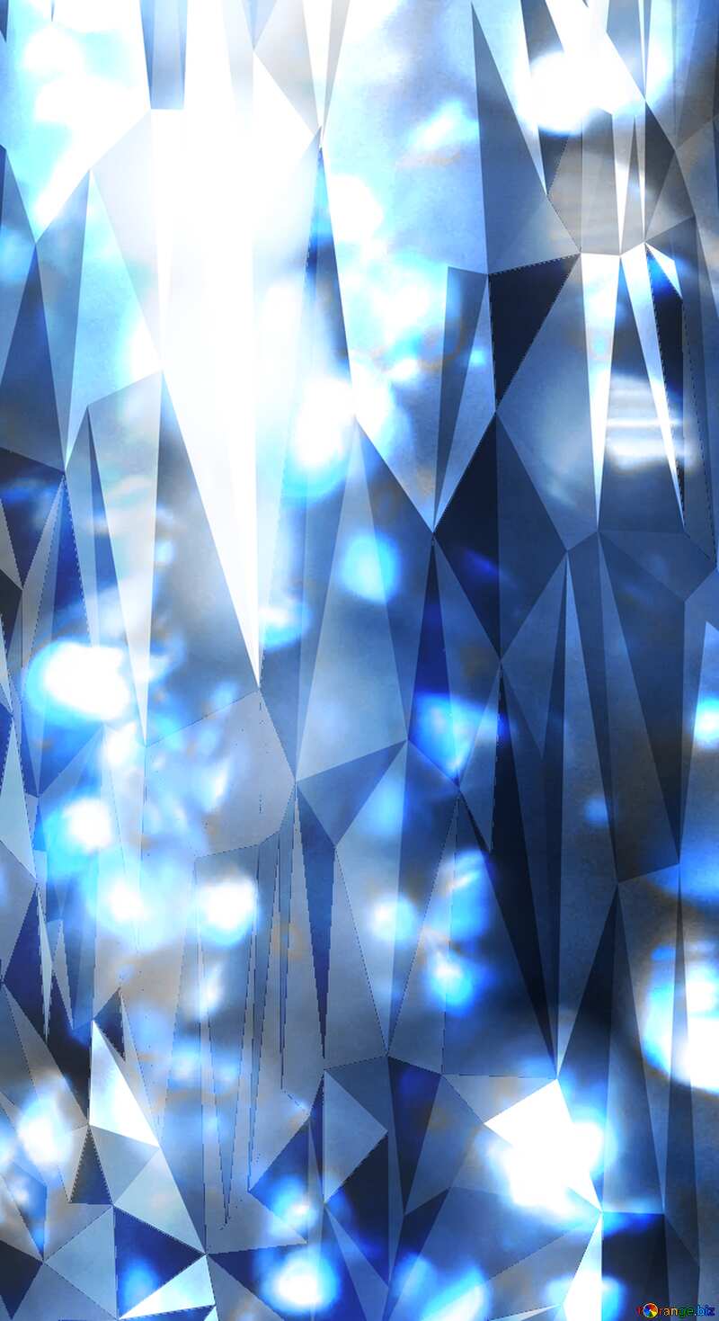 Color blurred background polygonal triangles dark blue №48882