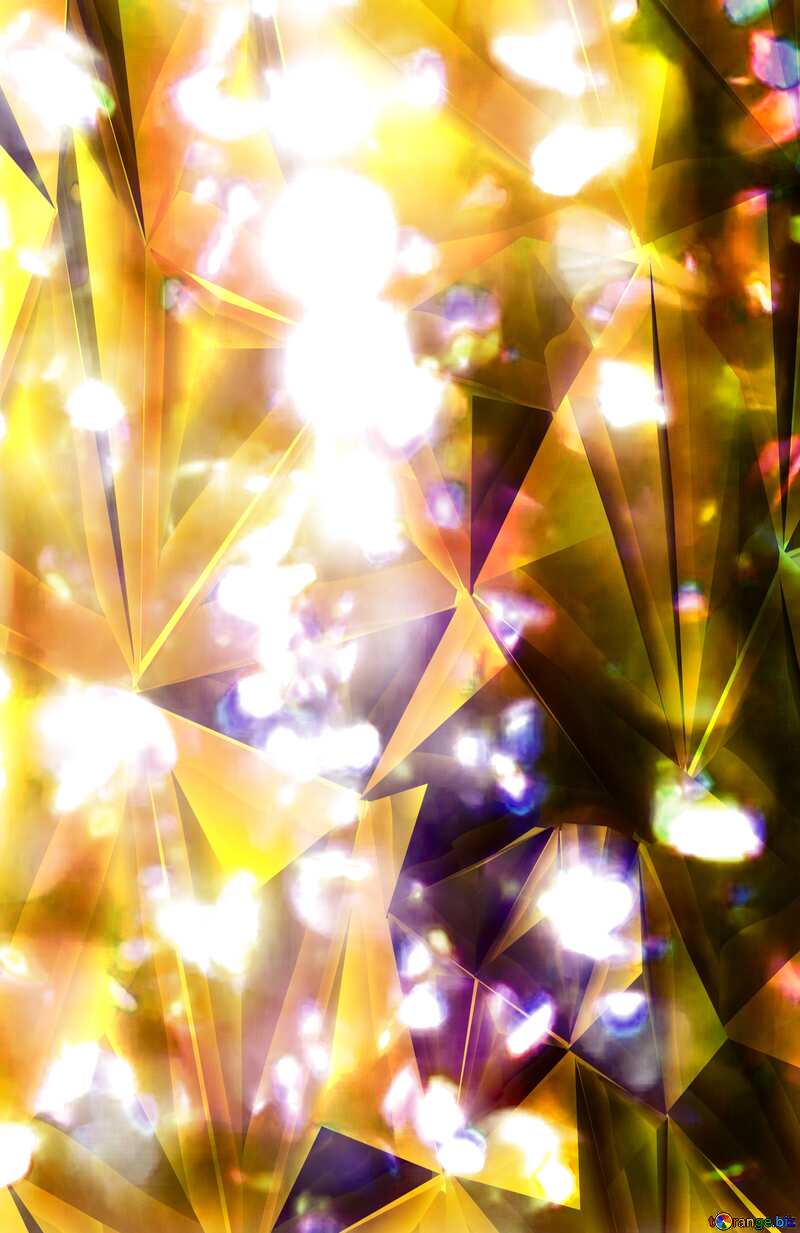 Color blurred background polygonal gold metal №48882