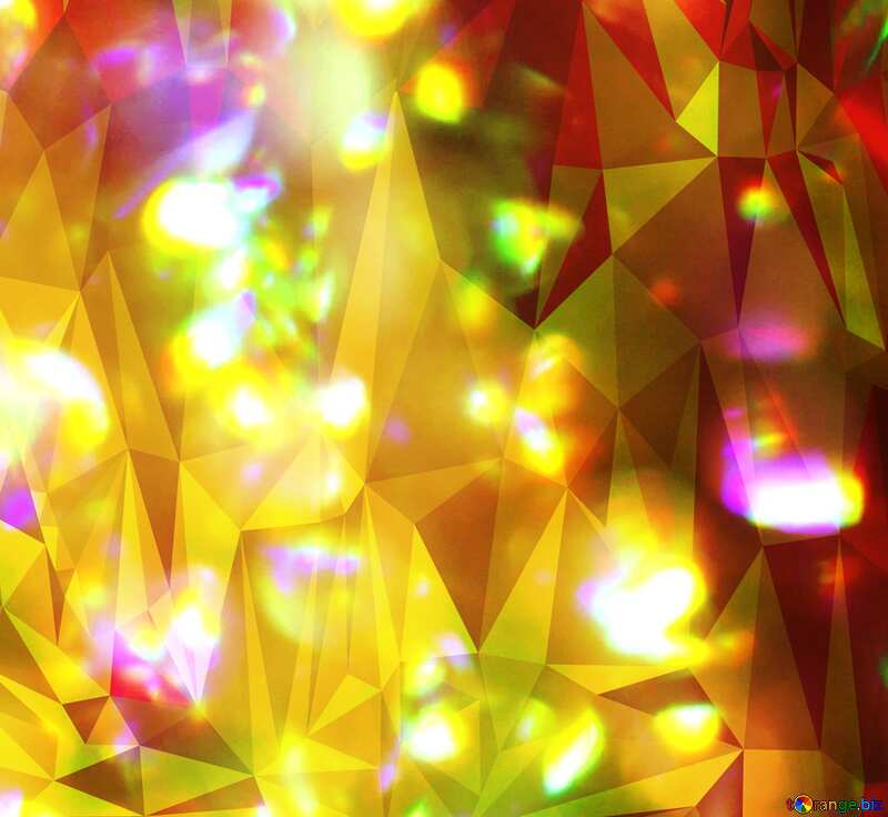 Color blurred background hot polygonal №48882