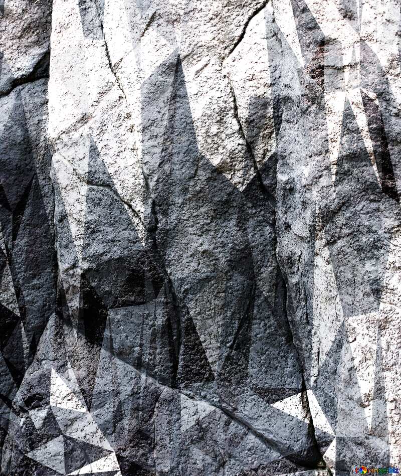 The texture of the rock Polygonal background №46055