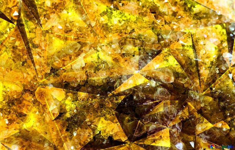 Gemstone Amethyst texture Polygonal gold №44632