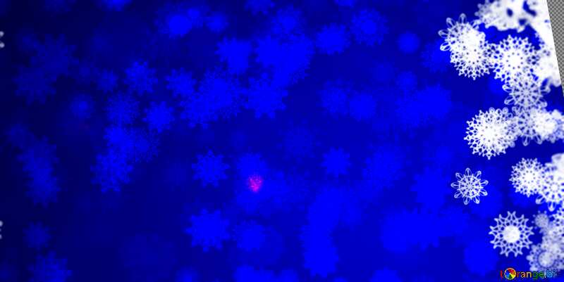 Blue Christmas blur frame №40708