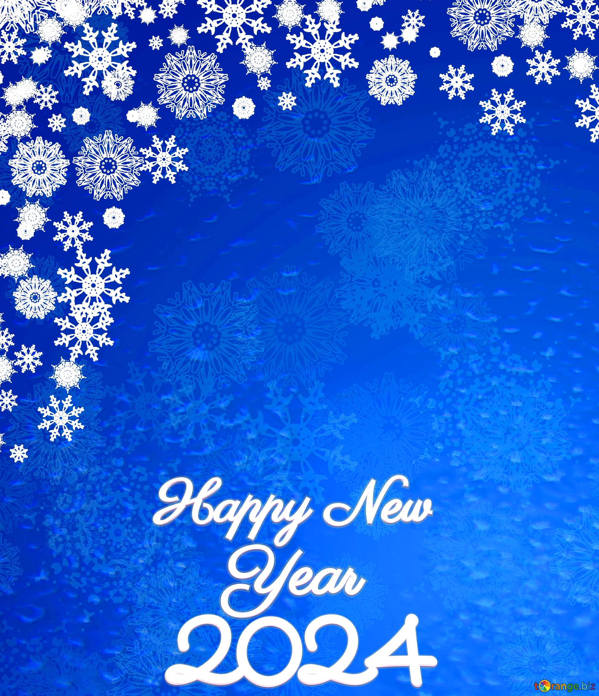 Blue Christmas background happy new year 2024 №207448