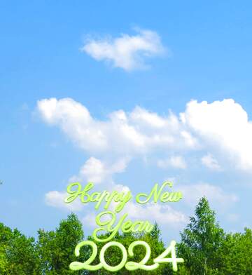 FX №207859 Background of beautiful nature happy new year 2024
