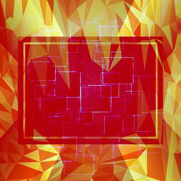 FX №207275 Technology background squares abstract tech pattern Polygon template