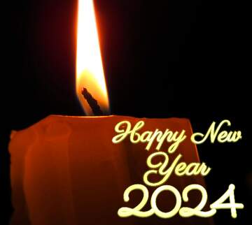 FX №207931 Candle happy new year 2024