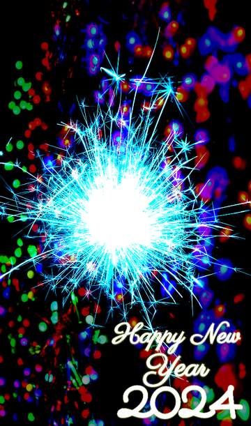 FX №207247 New Year`s fireworks Happy New Year 2024