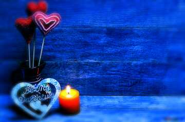 FX №207886 Love background with candles blue colors