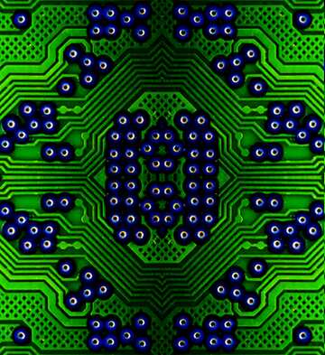 FX №207194 Green  motherboard computer chip electronic  pattern