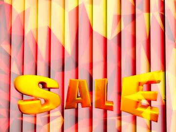 FX №207042 blinds texture different thickness lines 3d Gold letters selling poster sale triangles
