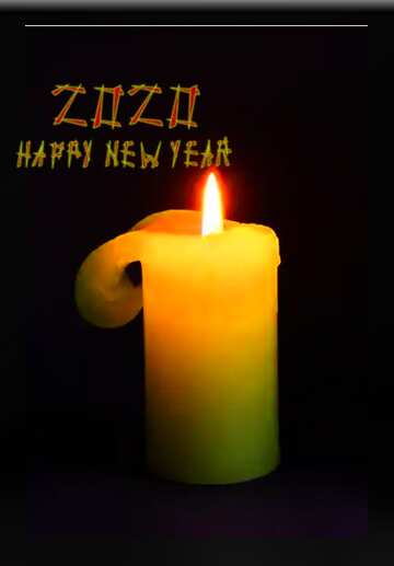FX №207296 Burning candle happy new year 2020