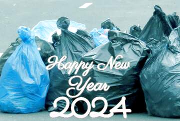 FX №207349 Garbage in bags happy new year 2022
