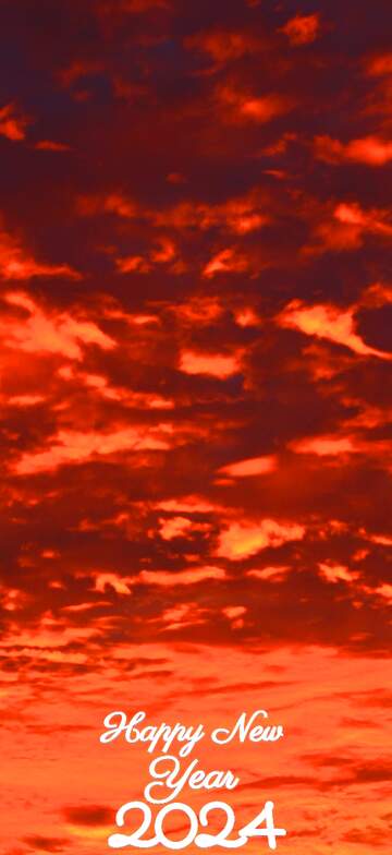 FX №207318 Red sunset happy new year 2022