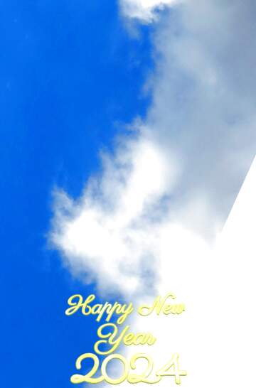 FX №207398 Sky  clouds happy new year 2024