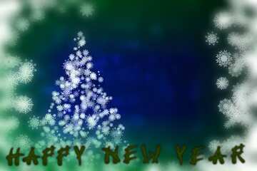 FX №207206 Happy New Year  blur frame background