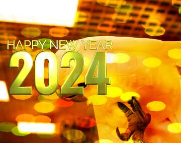 FX №207832 Funny  Parrot happy new year 2023
