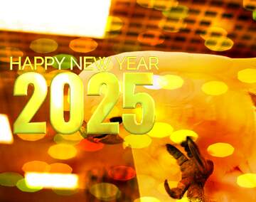 FX №207832 Funny  Parrot happy new year 2024