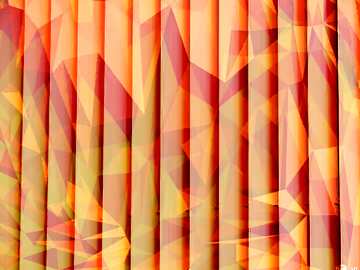 FX №207029 blinds texture different thickness lines Polygonal background with triangles hot orange picture