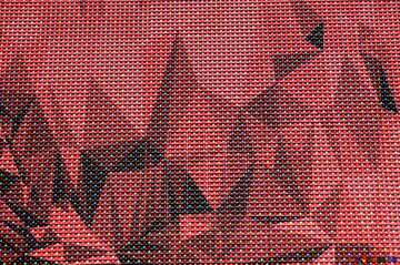 FX №207757 Polygonal background LED screen. Texture. rose color