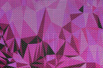 FX №207765 LED screen. Texture. Polygonal background violet