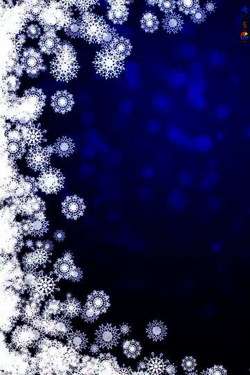 FX №207266 Blue Christmas background left
