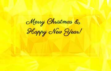 FX №207137 Beautiful inscription Merry Christmas and Happy New Year! template design banner Polygon background