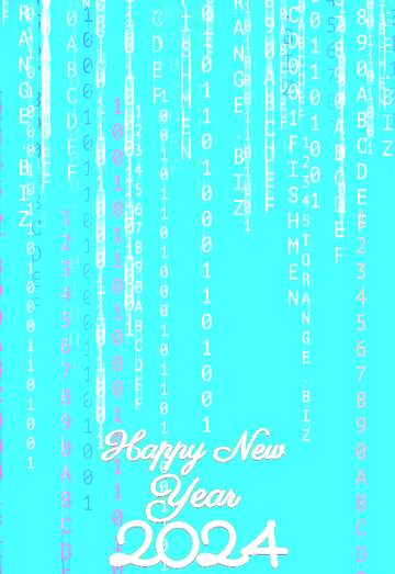 FX №207395 Digital enterprise matrix style background happy new year 2022
