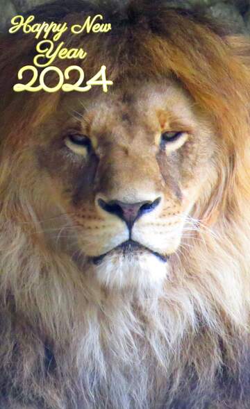 FX №207475 A lion happy new 2022