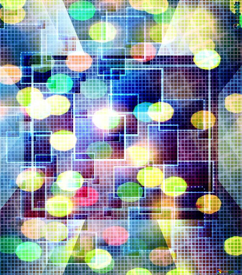 Technology background ruler tech abstract squares techno bokeh №49678