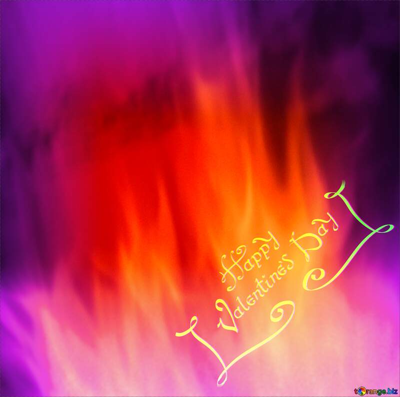 Background. Fire  Wall. blur frame happy valentines day №9546