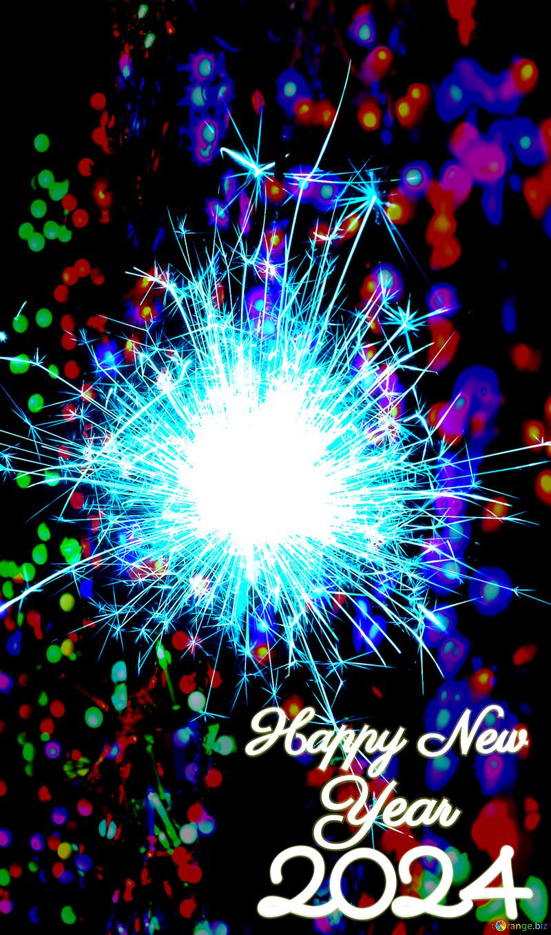 New Year`s fireworks Happy New Year 2024 №25696