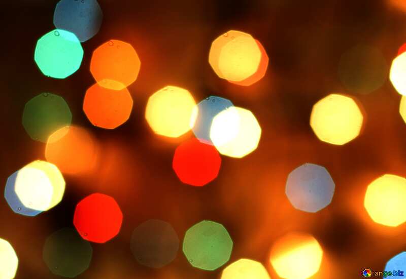 Christmas background big bokeh lights №24617