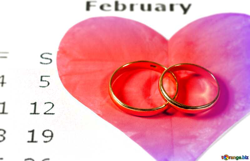 14  February Heart. Calendar №7171