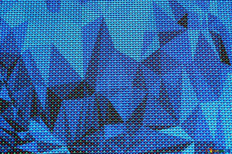 Polygonal background LED screen. blue №14809