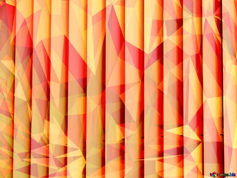 blinds texture different thickness lines Polygonal background with triangles hot orange picture №50773