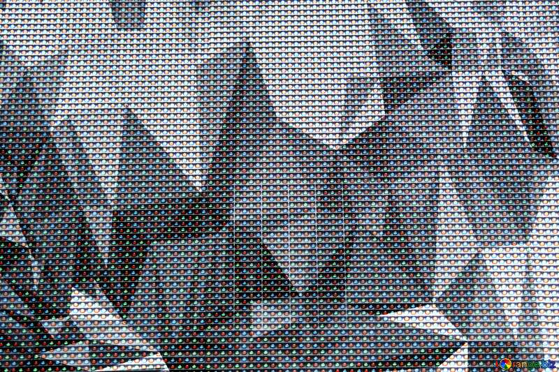 Polygonal gray  LED screen. Texture. №14809