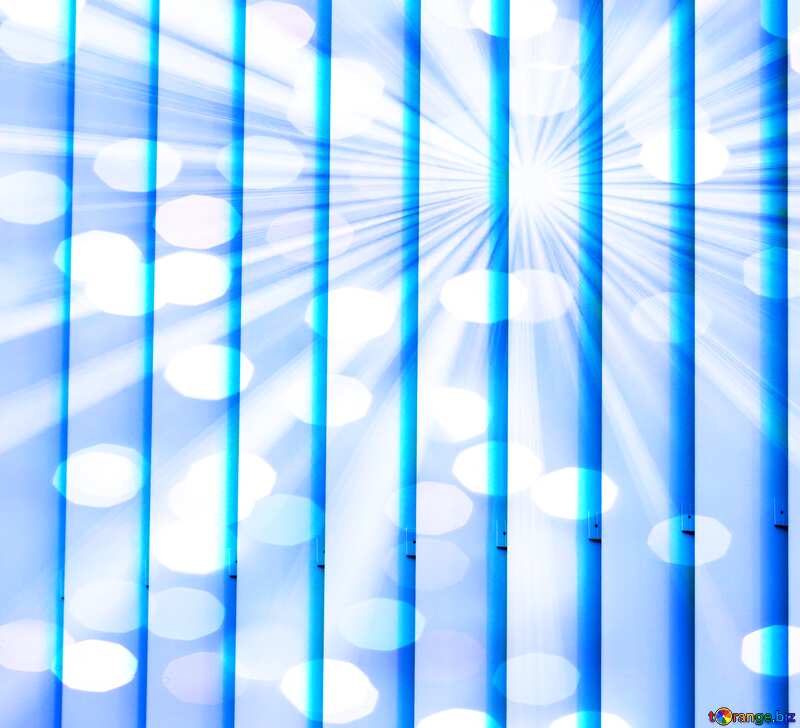 blinds texture different thickness lines Rays of sunlight blue bokeh background №50773