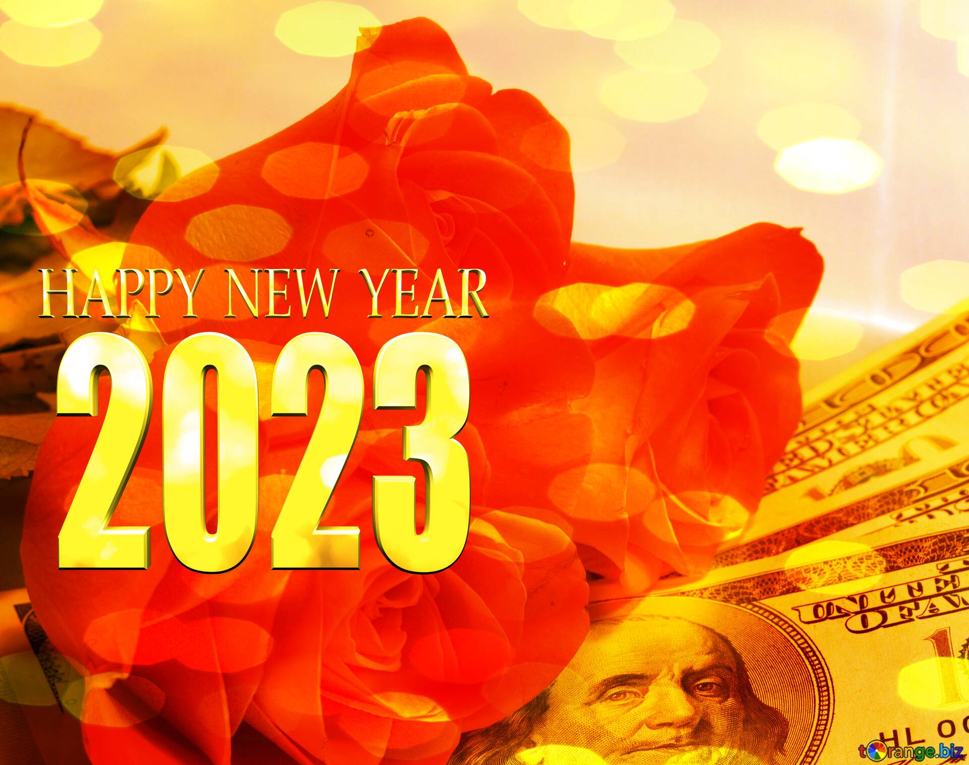 Download Free Picture Roses And Dollars. Happy New Year 2023 On Cc-By License ~ Free Image Stock Torange.biz ~ Fx №208745