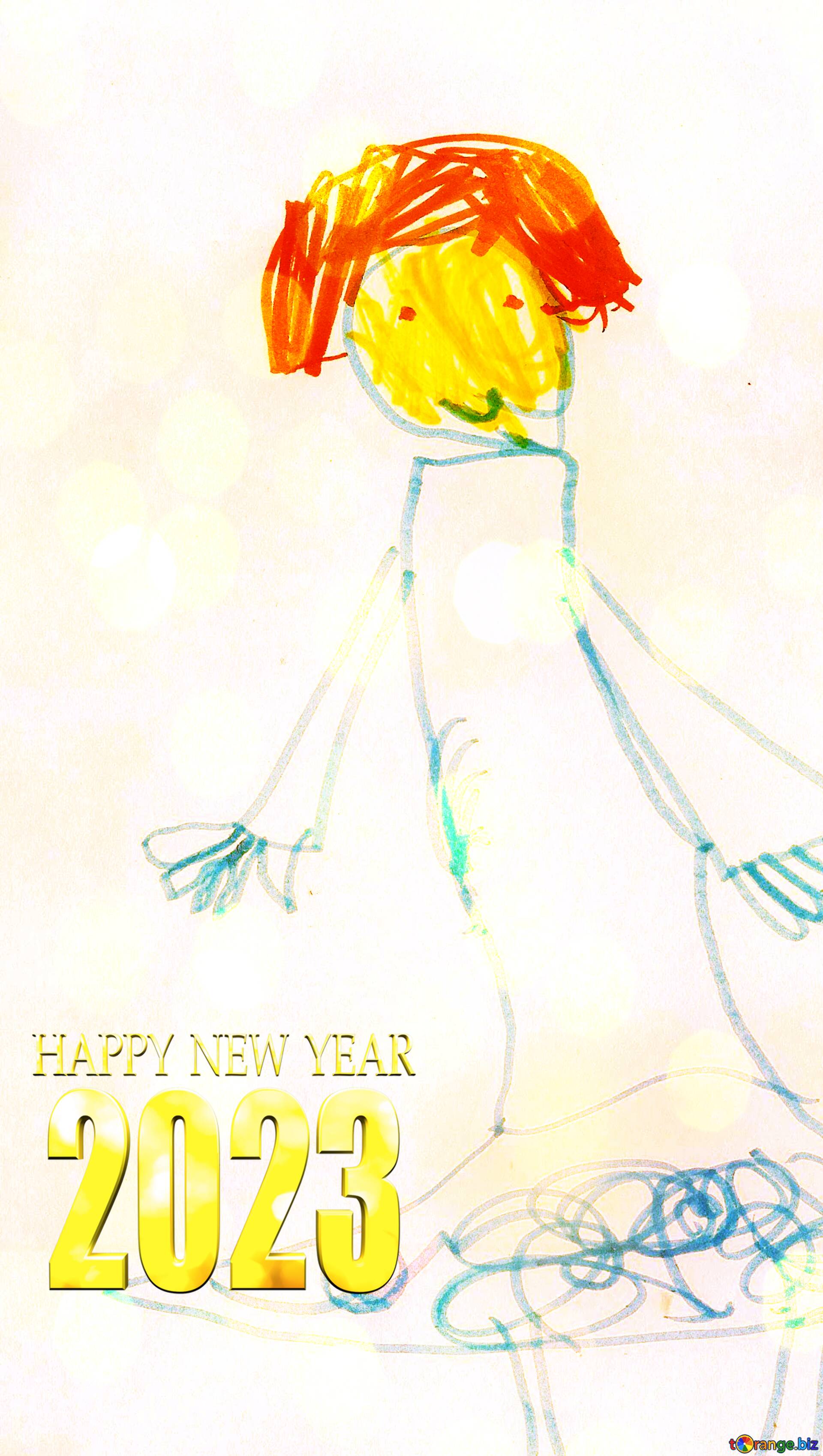 Kostenloses Bild Herunterladen Ballerina Kids Drawing Happy New Year 2023 Card Auf Cc-By Lizenz ~ Torange.biz ~ Fx №208903