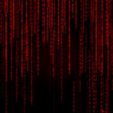 FX №208358 Digital enterprise matrix style background red dark