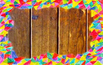 FX №208310 Texture floorboards Wood Frame colors hand drawn background