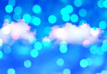 FX №208855 Two clouds bokeh  background