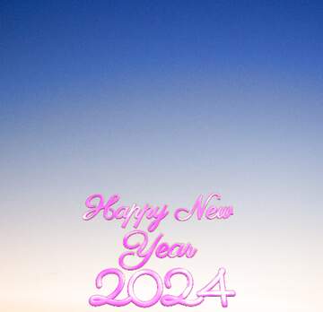 FX №208835 Sunset Gradient happy new year 2024 background