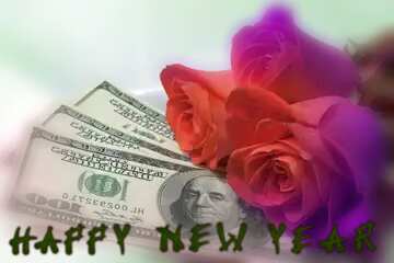 FX №208753 Roses  and  dollars.happy new year