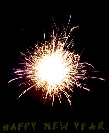 FX №208127 Sparkling fire happy new year