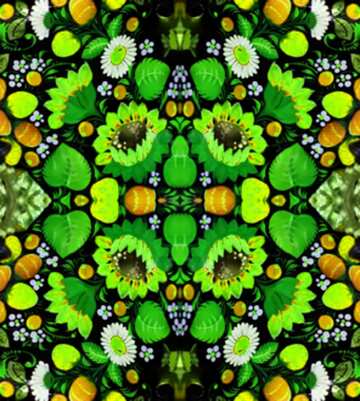 FX №208789 Paint flower pattern
