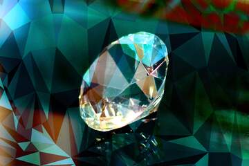 FX №208536 diamond picture polygon background wave