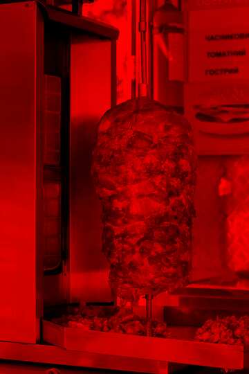 FX №208988 Shawarma red background