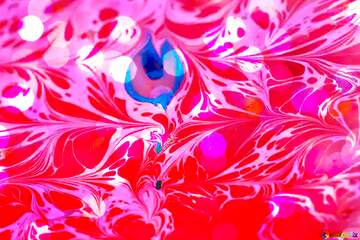 FX №208610 Production blue pink flower paint texture Background Bokeh